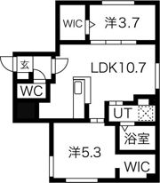 casaAT新さっぽろの間取り画像