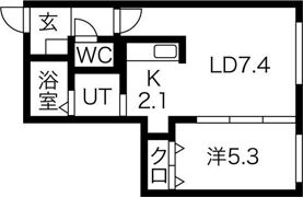 シティレジデンス南6条の間取り画像