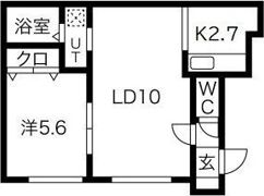 グランメール幌西Aの間取り画像