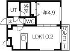 オルセー環状通東の間取り画像