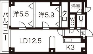 サントアリオデ平岸の間取り画像
