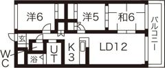 プリムラK3の間取り画像