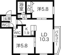 α・s澄川の間取り画像