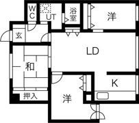 ラ・ヴェルト円山の間取り画像