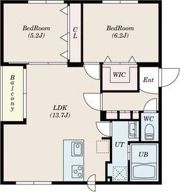 タルト月寒中央の間取り画像
