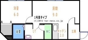 コーポ楓の間取り画像