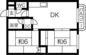 梅田マンションの間取り画像