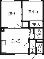 ハイツ百合の間取り画像