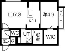 ブランシャール円山医大前の間取り画像