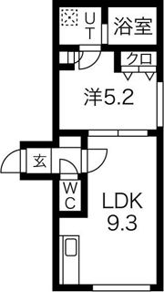 ヴェスタ平岸の間取り画像