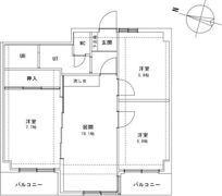 フロンティア山鼻の間取り画像