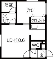 ブロッサム琴似の間取り画像