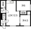 コーポ16の間取り画像