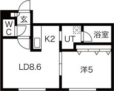 イーストコートIの間取り画像