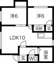 ハイツアキラの間取り画像