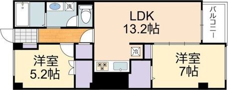 はまなすコーポの間取り画像