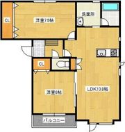 グランドソレーユBの間取り画像