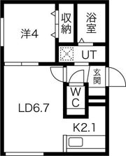 Enchante SHIROISHIの間取り画像