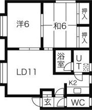 グリーンパレス13の間取り画像