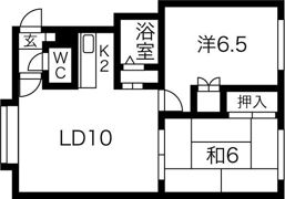 ハイツはしもとパート2の間取り画像