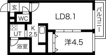 ヴィラーチェ旭町の間取り画像