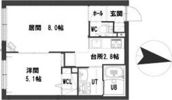グランメール新道東駅IIの間取り画像