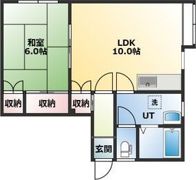 ニューウエスト八軒の間取り画像