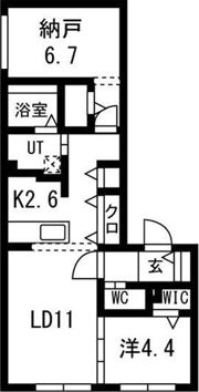 インフィニティ東札幌の間取り画像