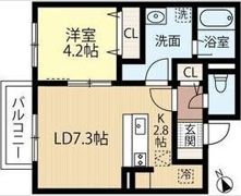ブリーゼ中の島の間取り画像