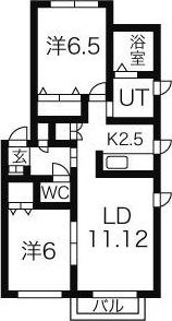 ポレール宮の森の間取り画像