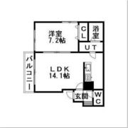 タイムズコート南8条弐番館の間取り画像