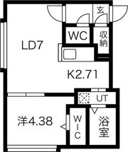 Luxe 山鼻の間取り画像