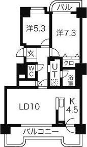 第3エクセルナガタの間取り画像