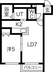 インセンス札幌北11条の間取り画像