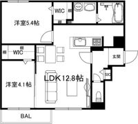 ブランシャール西線11条HDの間取り画像