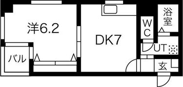 メゾン・ド・ヴィレ知事公館前の間取り画像