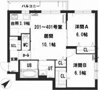 グランメール クルールの間取り画像