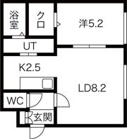 アリエス南郷の間取り画像