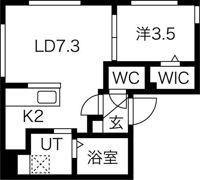 BASE TSUKISAMUの間取り画像