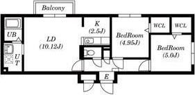 エルシア発寒中央の間取り画像