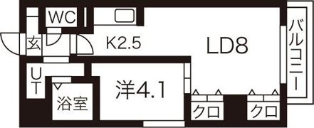 アクアリオ冴の間取り画像