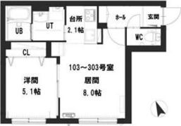 グランメール平岸ポプラの間取り画像