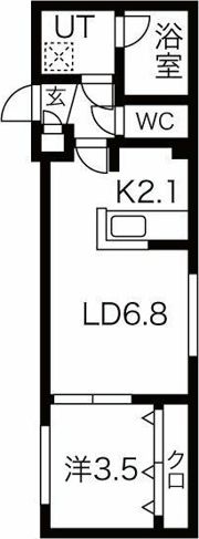 グランヴェール月寒中央の間取り画像