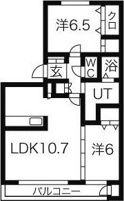 ラ・トゥール山の手の間取り画像