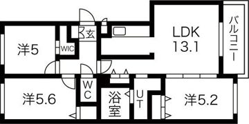 オール裏参道の間取り画像
