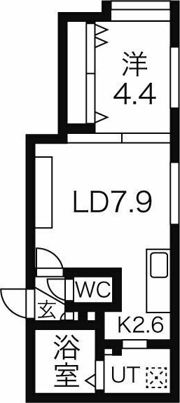 ディオグラシア北大前の間取り画像