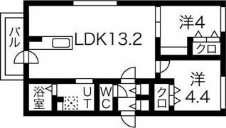 カーサブランの間取り画像