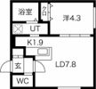 ル・ヌアージュ山鼻南の間取り画像