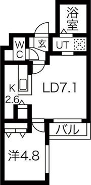 EXCEL平岸の間取り画像
