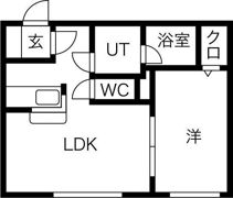 アムール東札幌の間取り画像